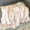 Polka Dot KT Cloud Cotton Pajamas Women's Three-piece Summer Short-sleeved Shorts Trousers Cardigan Student Large-size Loungewear