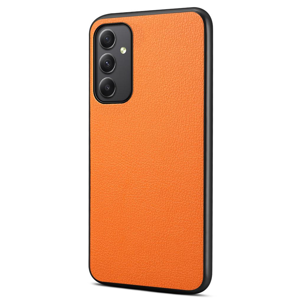 For Samsung Galaxy A35 5G Case Anti-Scratch Calf Texture Leather Phone Back Cover