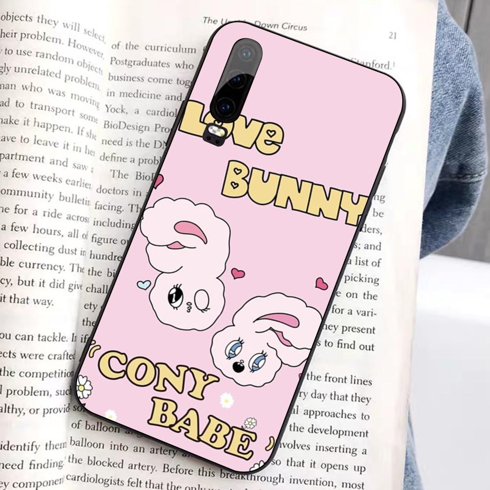 Esther Niedliches Hasen-Handyhülle für Huawei Honor 10 Lite 9 20 7A 9X 30 50 60 70 Pro Plus Weiche Silikonhülle
