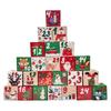 24Pcs Small Gift Candy Box 24 Days Packaging Bags  New Year Celebration