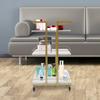 Multi-Purpose Rolling Utility Cart, Mobile Storage Trolley with Wheels - Manicure/Barber Cart, 25kg Capacity for Salon & Home