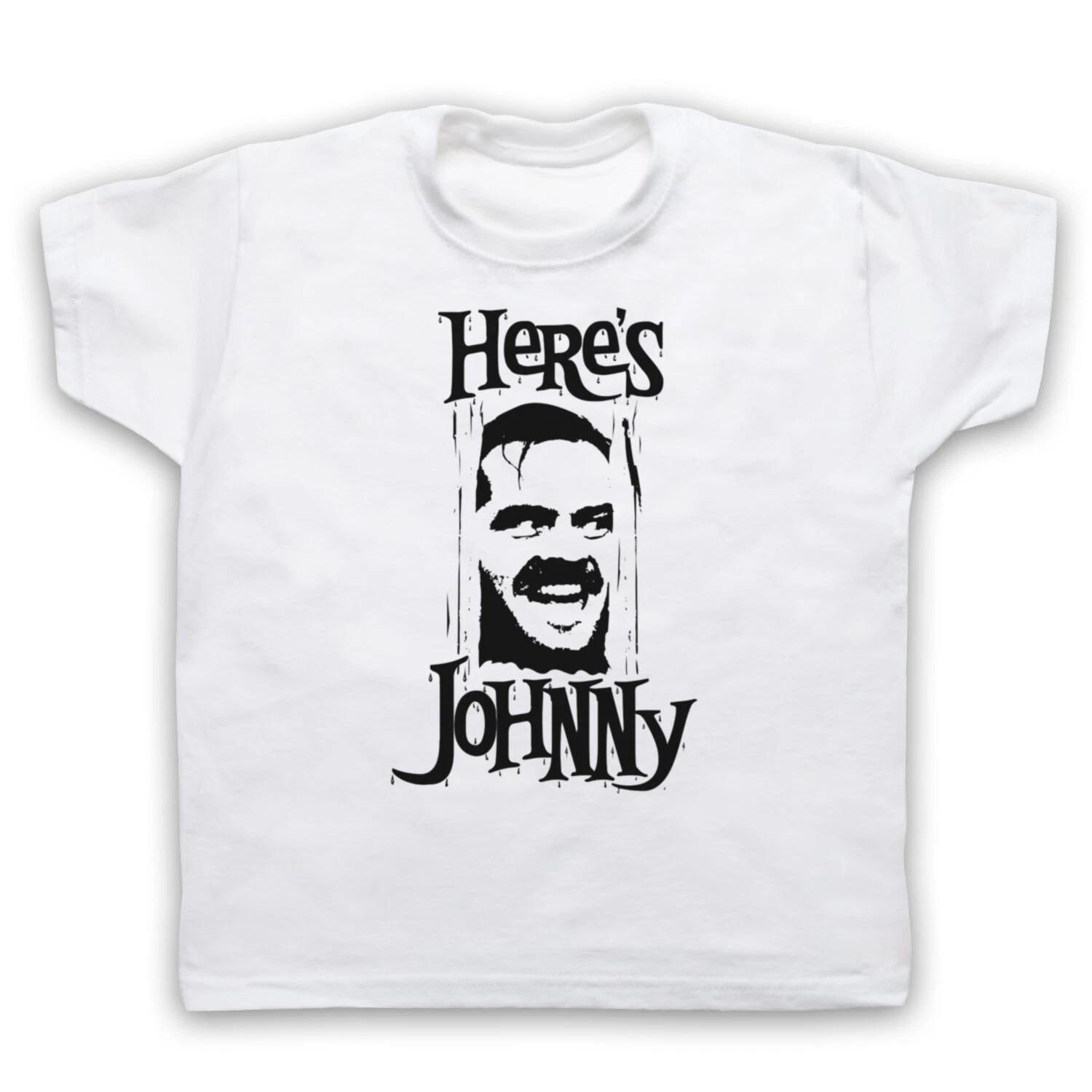 HERE S JOHNNY UNOFFICIAL THE SHINING KUBRICK FILM JACK KIDS CHILDS T-shirt 100