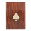 Shriji Crafts Holzspielkartenbox – Handgefertigtes Aufbewahrungsetui für ein einzelnes Deck für Erwachsene