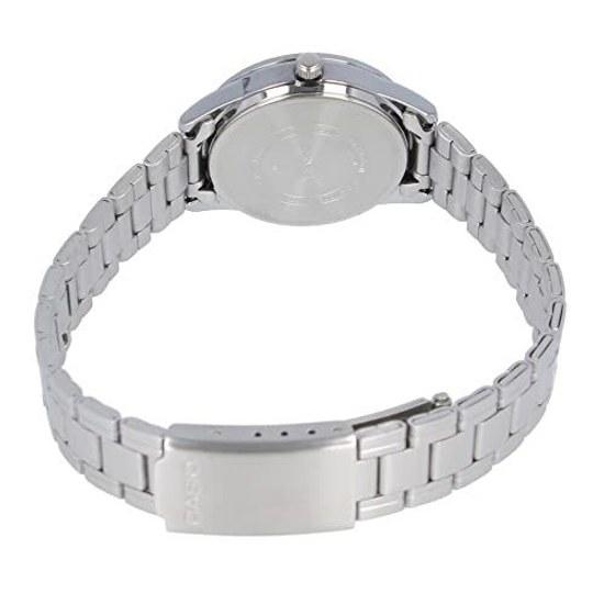 CASIO Cheap Chipkashi Wristwatch Ladies Quartz Analog Stainless Metal Silver Pink LTP-V005D-4B2