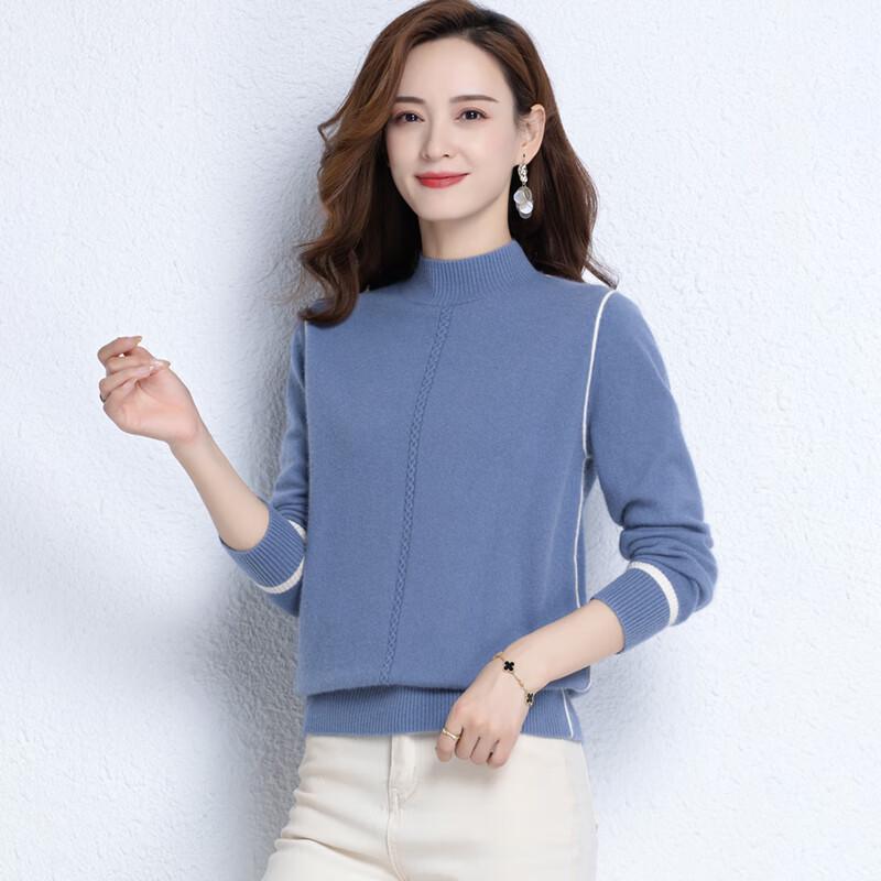 

Women s Thickened Rabbit Wool Blend Turtleneck Sweater L