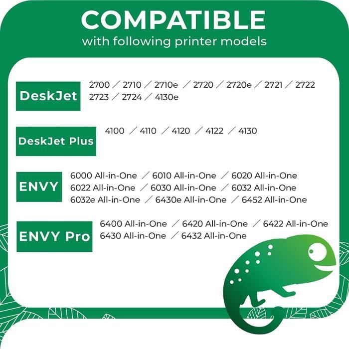 Cartouche D'encre Remanufacturée pour Remplacer les Cartouches HP 305XL 305 XL(2 Noire,1 Couleur) à utiliser avec les [765]