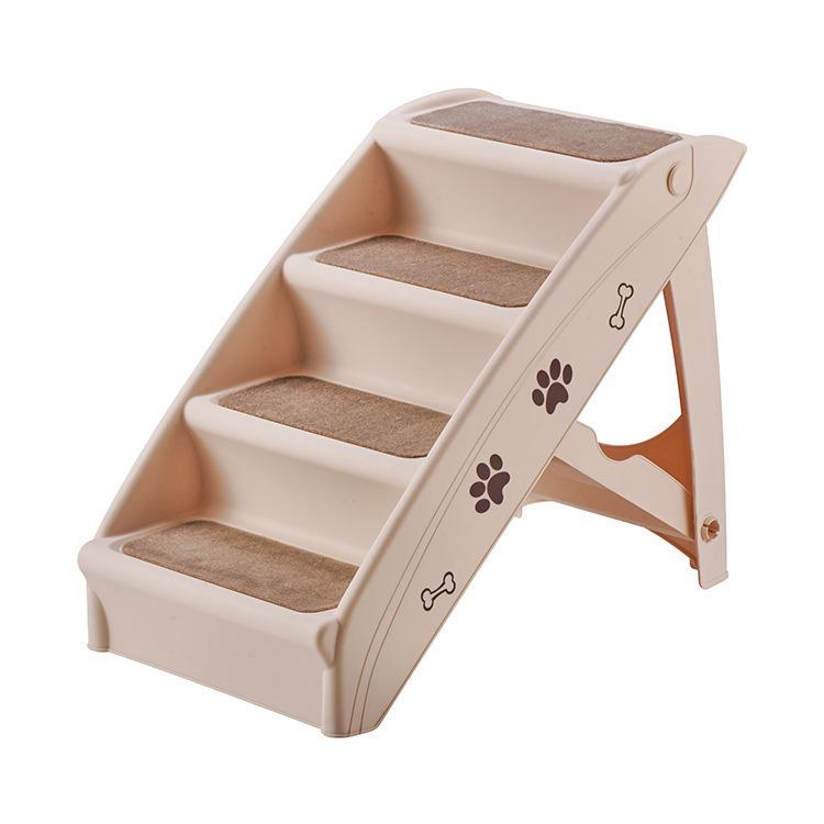 Foldable Pet Stairs For Small Dogs Nonslip Dog Cat Ramp Steps Thickened Indoor Ladder For Bed Sofa Couch Climbing Use