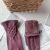 Fashion Lady Glove Mitten Women Touch Screen Gloves New Full Fingers Suede Gloves