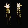Girl Cute Cosplay Kimono Hanfu Tassels Hair Clip Hairpin Hair Accessories Rabbit