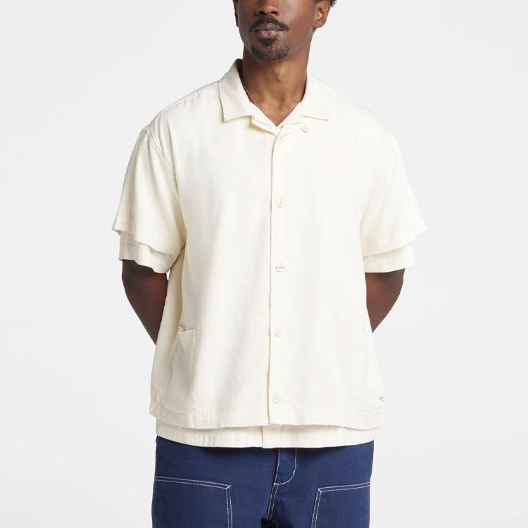 Vans OTW SS24 Solid Color Loose Fit Double Layer Polo Shirt Unisex Shirts Off-White VN000GBV3KS