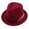 Gentleman'S Hat Woolen Jazz Hat British Style Men And Women'S Elegant Retro Top Hat