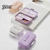 Capsule And Tablet Storage 7 Compartments Pill Box with Sealing Ring Lock Buckle