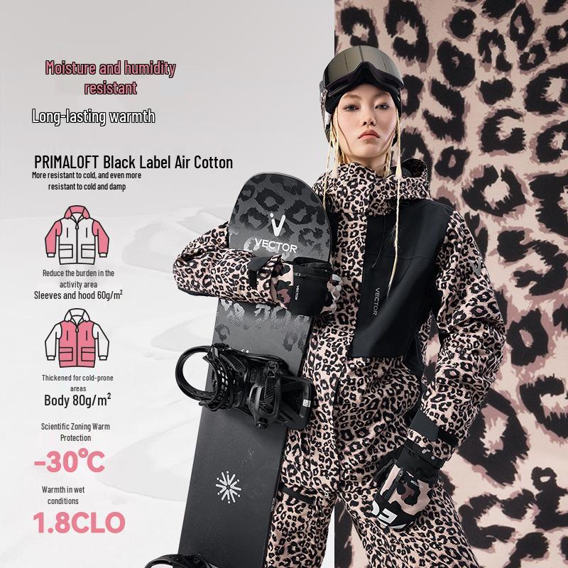 VECTOR KETUO 3L Waterproof Ski Suit for Men/Women: Breathable, Fully Taped, Warm Ski Jacket & Pants.