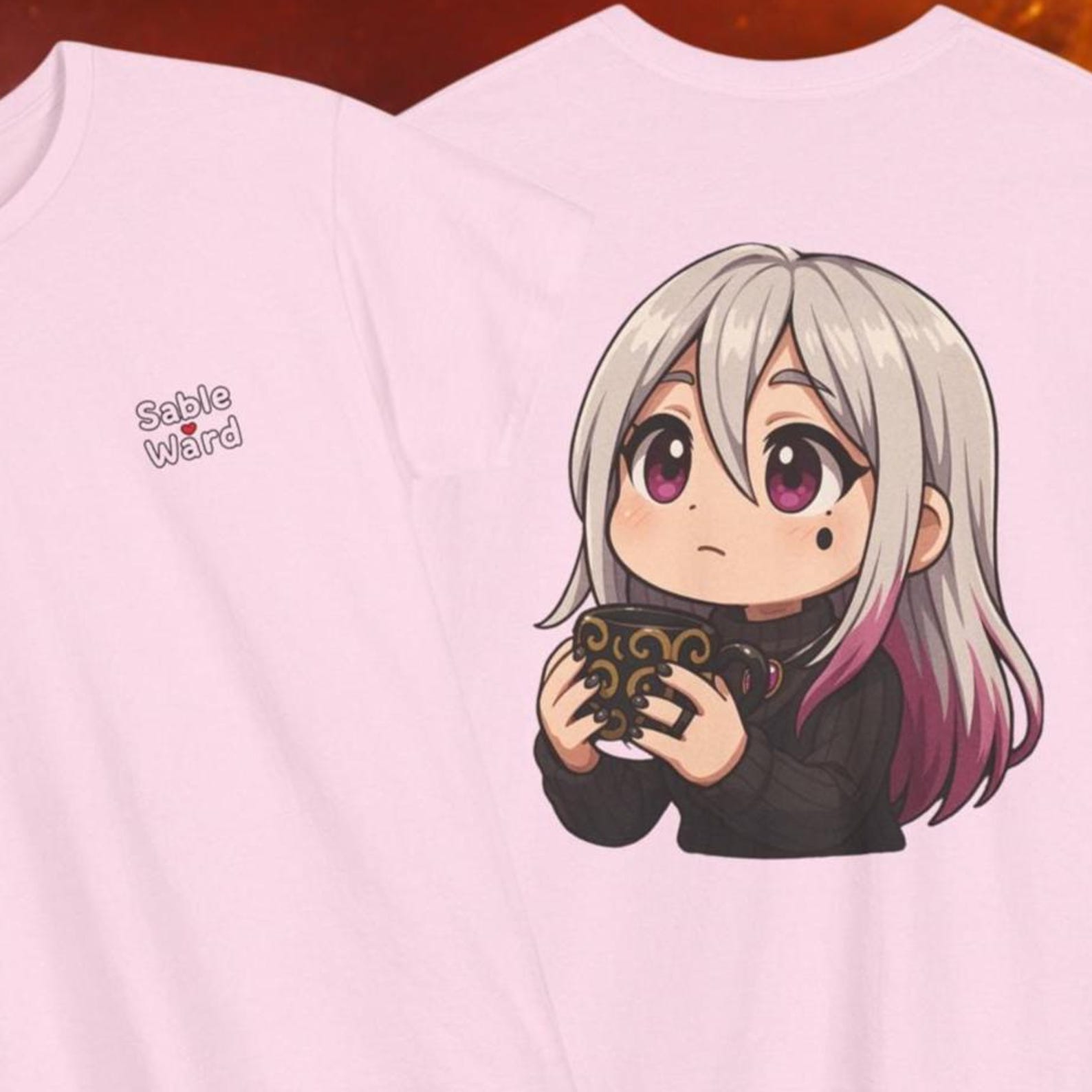 Sable Ward Chibi T-Shirt – DBD Merch Fan Shirt – Gaming Anime Shirt for Gamers & Streamers – Gift for DBD Fans 2XL