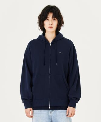 Mark Gonzales Sign Logo Wappen Og Sweat Zip-Up Hoodie - Navy