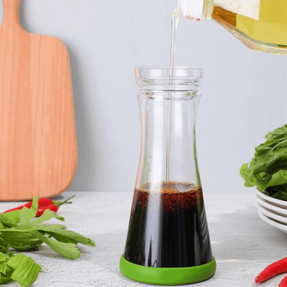 Transparent Salad Dressing Bottle Leak Proof Vinaigrette Container Juice Mixing Cup  Picnic