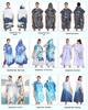 2025 Quick-Dry Hooded Swim Poncho with Zipper - Portable Bathrobe and Beach Towel