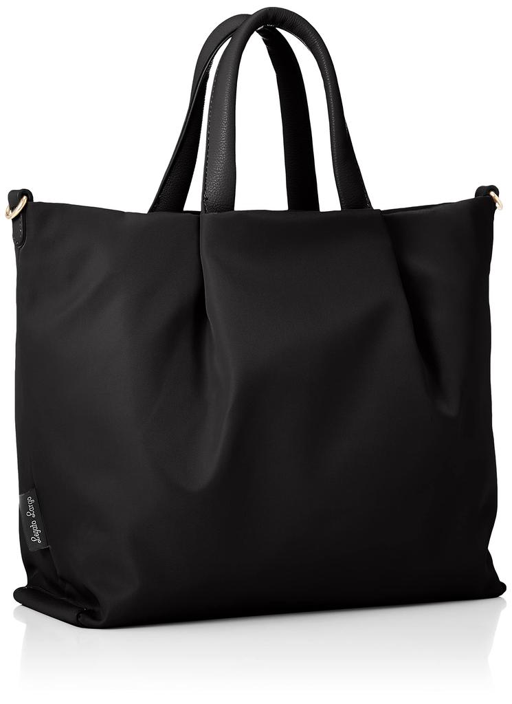 Legato Largo Women's Water-Repellent 2-Way Shoulder Bag, A5 (LH-L0002), Black, Free Size
