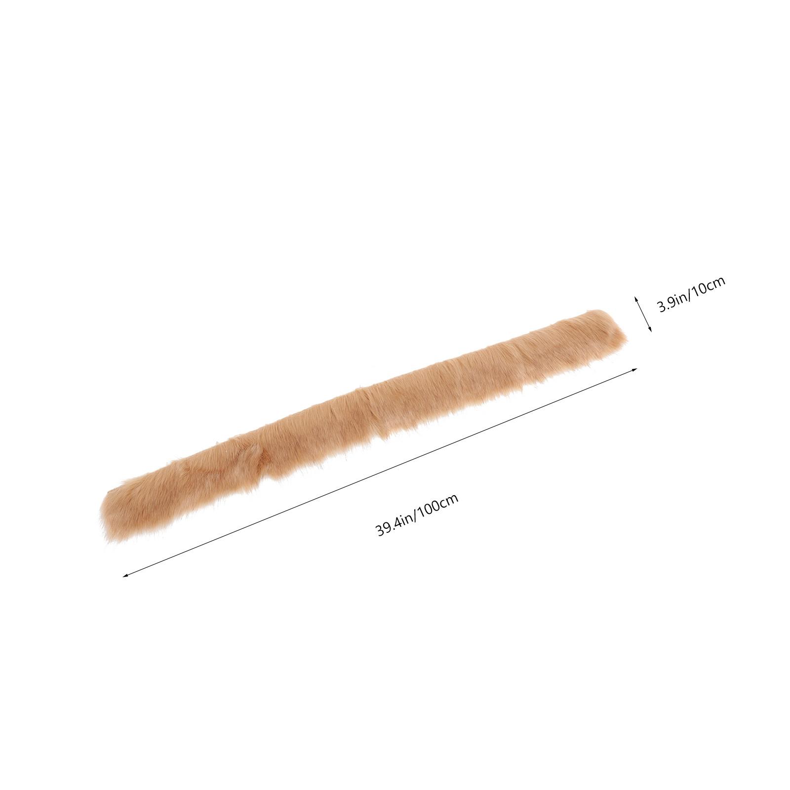 

Artificial Shaggy Faux Fabric Strip Long Length for Costume Beard DIY Craft Decorations Faux Fabrics other серый