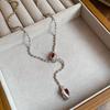Simple zircon snake pendant necklace accessories high sense fashion temperament collarbone chain versatile item