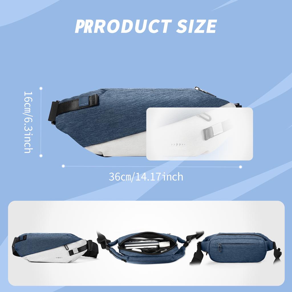 Lightweight Sling Backpack Chest Crossbody Sling Bag Water Resistant Travel Hiking Small Shoulder Backpack for Men Women Daypack