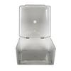 Cosmetic Storage   Box Containers with Hinged Lid Dust Proof Large Capacity Space Saving Clear Plastic Case