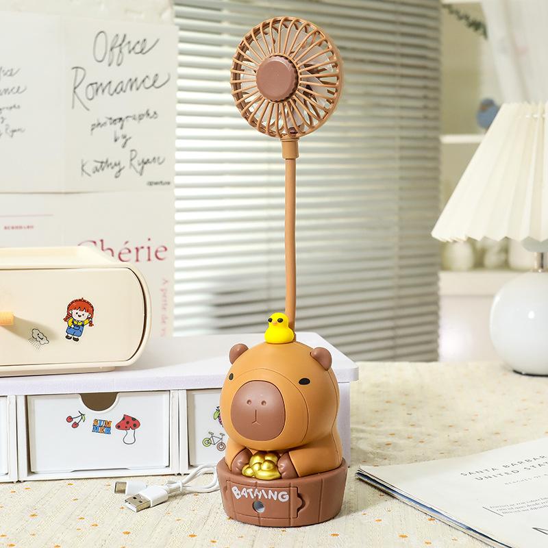 

Kawaii Capybara Charging Fan Pencil Sharpener Folding Soft Cute Cartoon USB Desktop Fan Children s Holiday Gift School Supplies Other