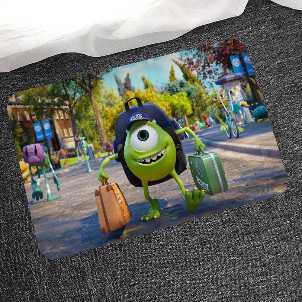 Animated Movie M-Monsters-Inc Door Mat Washable Non-Slip Living Room Sofa Chairs Area Mat Kitchen Doormat Area Rug