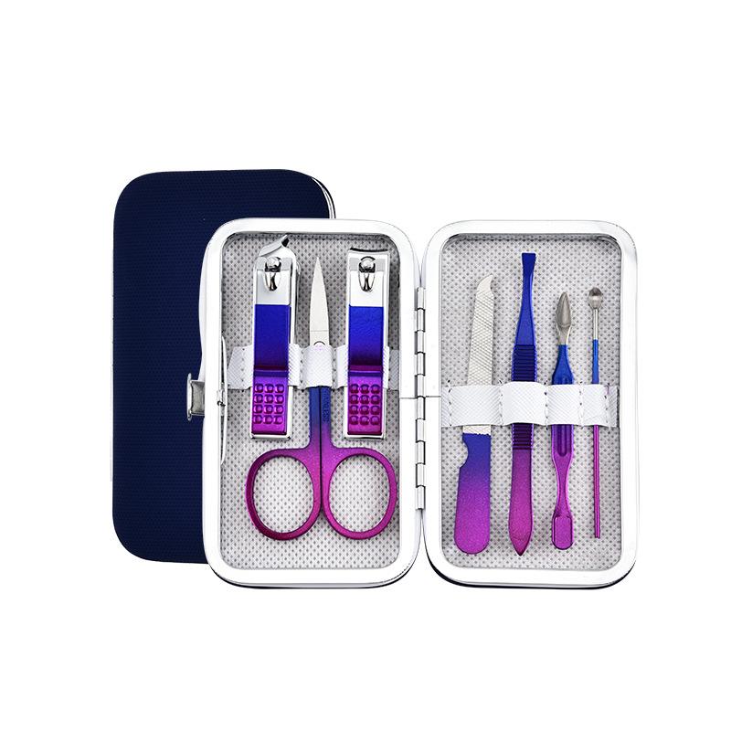 

Набор кусачек для ногтей с градиентным цветом - Красочные инструменты для маникюра