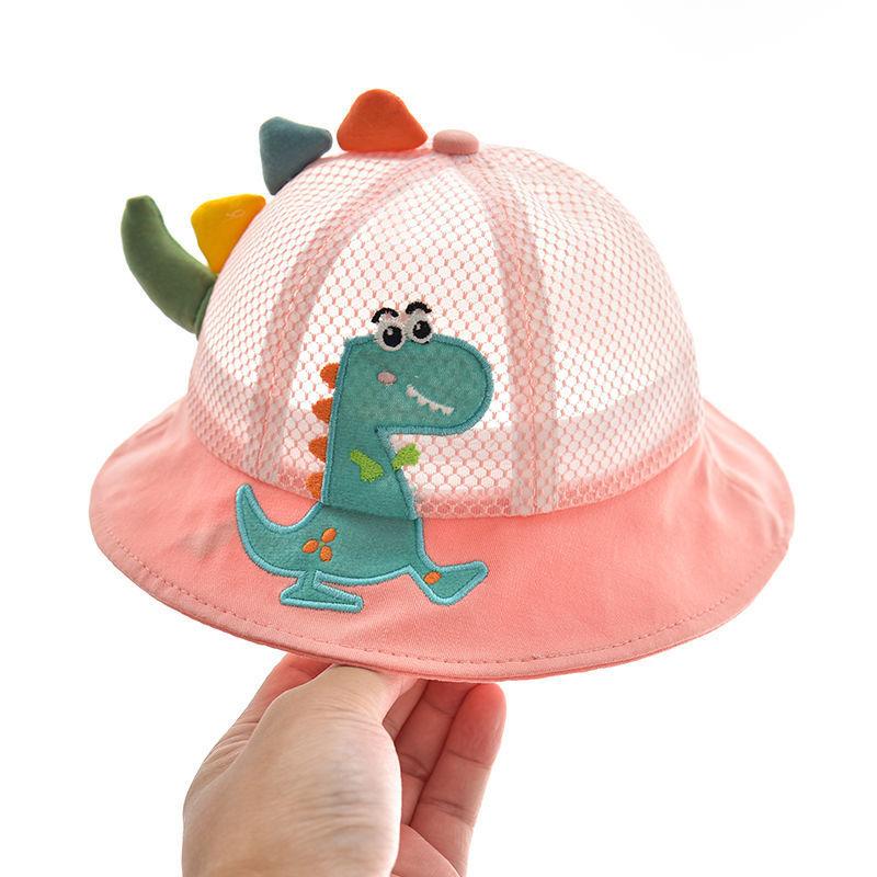 Dinosauří dětský sluneční klobouk s prodyšnou síťovinou pro letní venkovní hraní