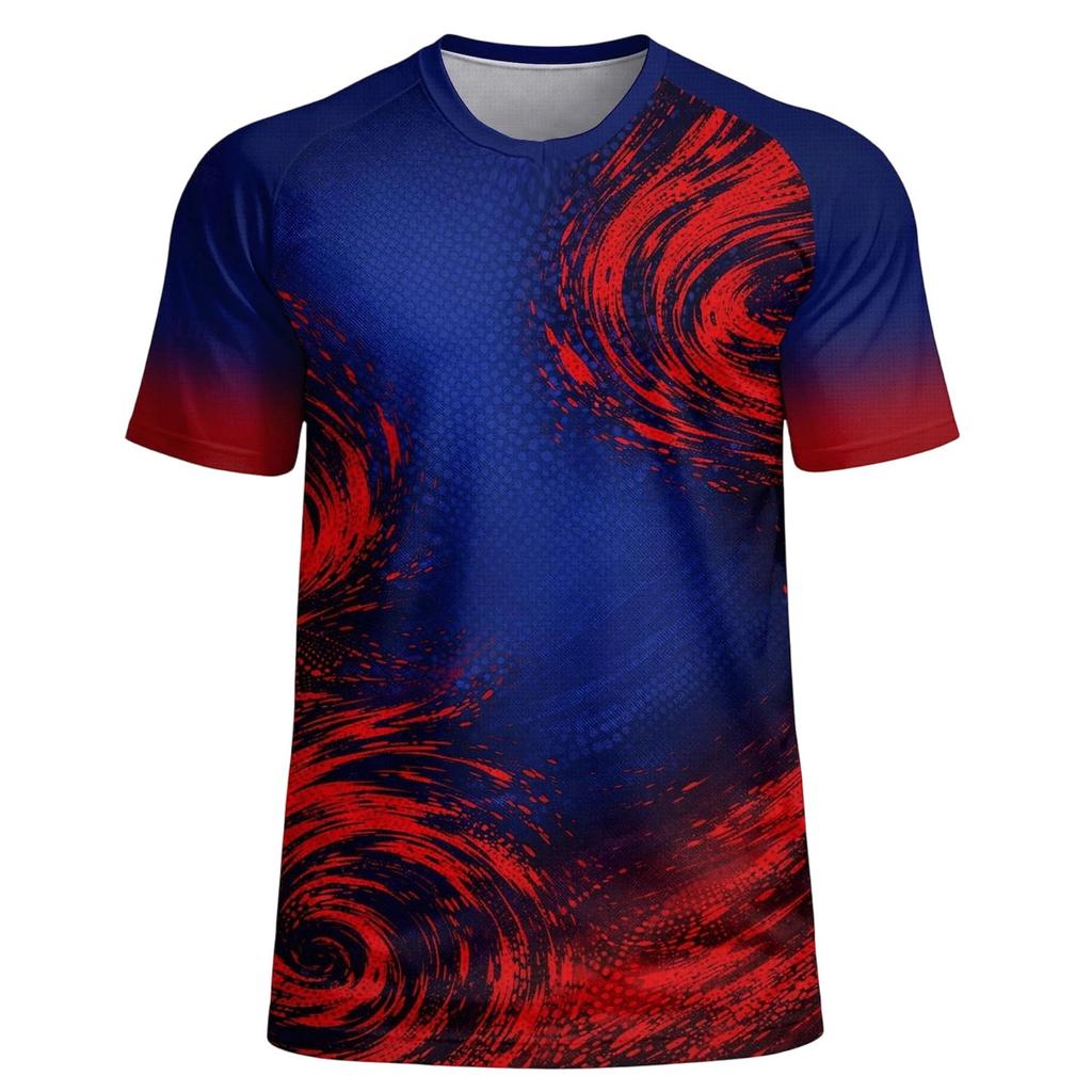 Men's Casual Crew Neck Lightweight Breathable Short Sleeve T Shirt with USA America Letter Print and Star Pattern for Everyday Wear