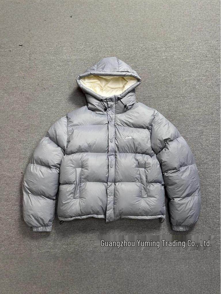 Men's and Women's Trendy Hooded Winter Cotton Coat - Thick, Warm, and Loose Fit Outerwear.
