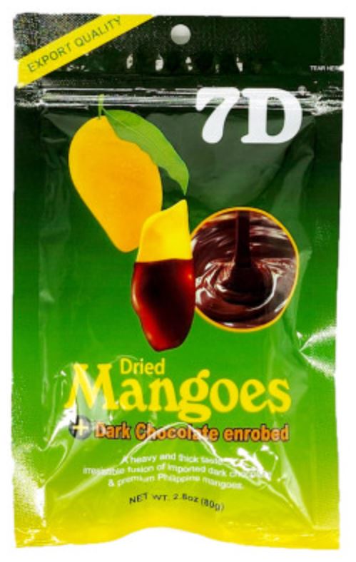 7D Chocolate Dried Mango 80g