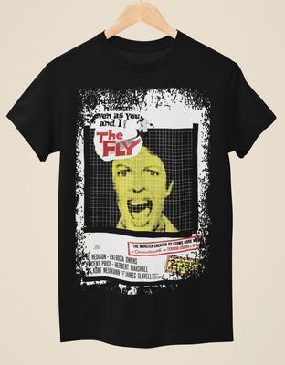 The Fly (1958) -Movie Poster Inspired Unisex Black T-Shirt Unisex T-Shirt