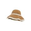 Retro Pearl Women Sun Hat Woven Korean Style Straw Fisherman Hat Foldable Visor Cap Bucket Hat Outdoor