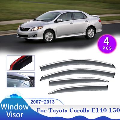 Fensterblende für Toyota Corolla E140 E150 Altis Ascent AXIO 2007~2013 Auto Seite Sonne Regenabweiser Deflektor Lüftungsschutz Zubehör