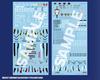 Aoshima Bunka Kyozai VFG Macross F Universal Decal Set for Plastic Decals VF-25 Models, MC-19 (Airplane)