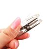 20 Pcs Stainless Steel Flat Mouth Clip of Multifunctional Clothes Clip Small Clothespin Powerful Windproof Clip