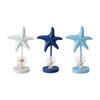 Starfish Figurine Collection Nautical Rustic, Desktop Ornament, Decorative Statue, Wood Sculpture for Bookshelf Entrance Decor