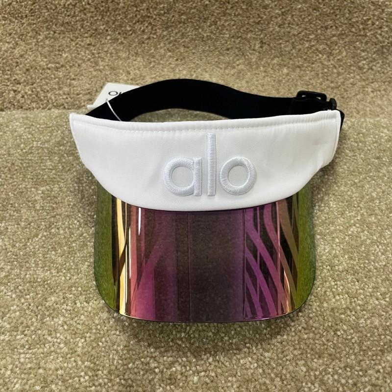 Alo Yoga Unisex Sun Hat Embroidered Curved Brim Visor Sports UV Protection