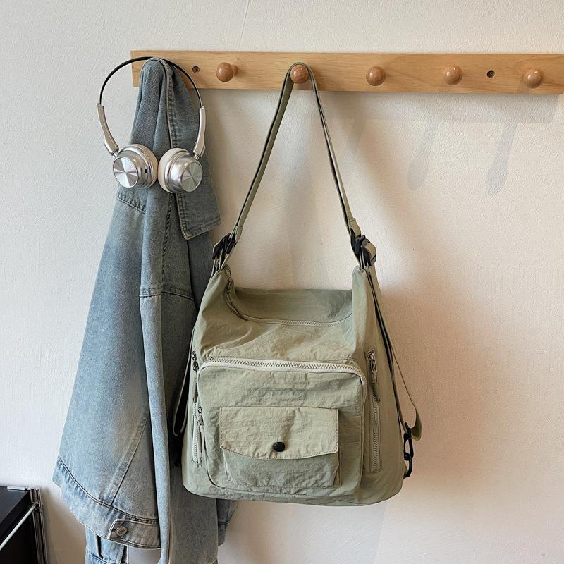 

Повседневная простая ретро 2025 новая модная и универсальная сумка-тоут большой вместимости женская высококлассная сумка через плечо сумка кроссбоди зелёный