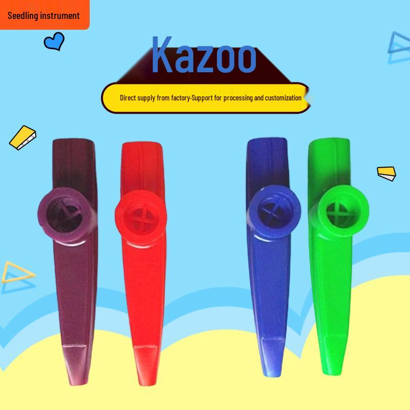 Colored Metal Kazoo for Kids - Children's Percussion & Guitar Accompaniment Flute