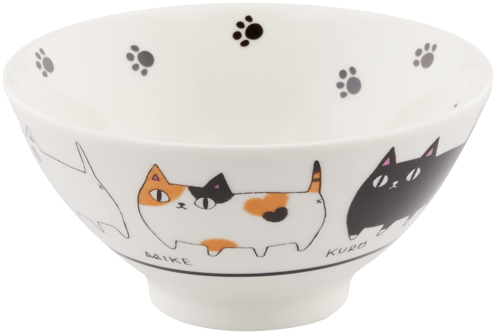

Ceramic Indigo Cat Three Brothers Rice Bowl March Size Approximately 11.8 H6.1 13006