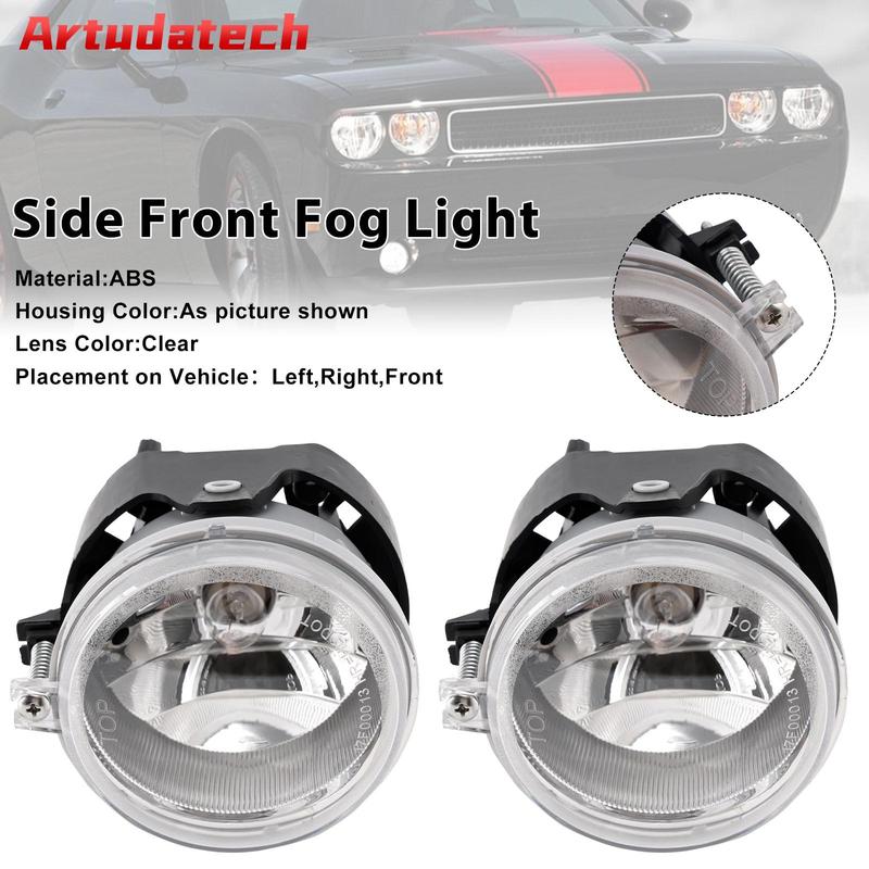 Artudatech Pair Front Fog Light For Jeep Compass Dodge Charger Caliber 5182025AA Car Accessories