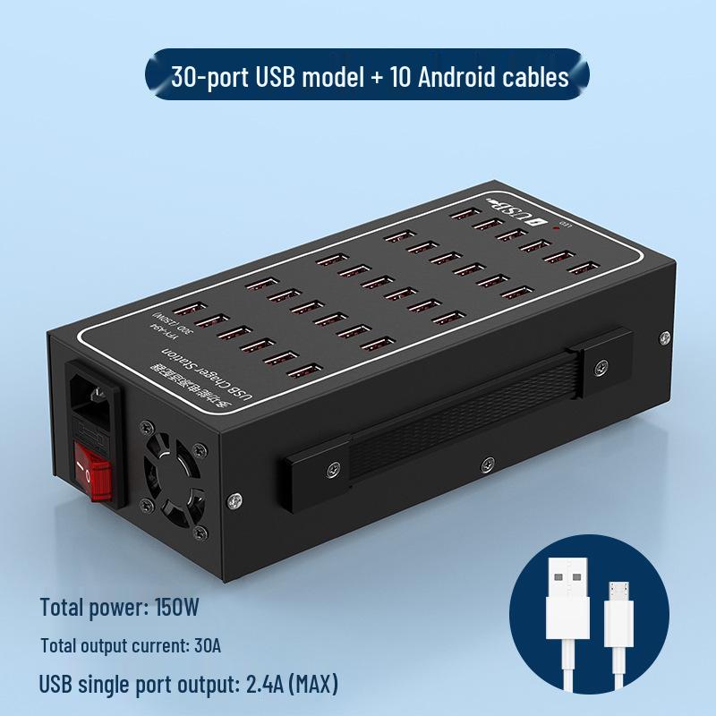 Multi-Port USB Fast Charger: Smart Desktop Charging Station for Multiple Devices