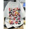 Plus Size Demon Slayer Anime Print Unisex and Women Tshirt Casual Parentchild Top Fashionable Summer Street Cotton Harajuku Y2K