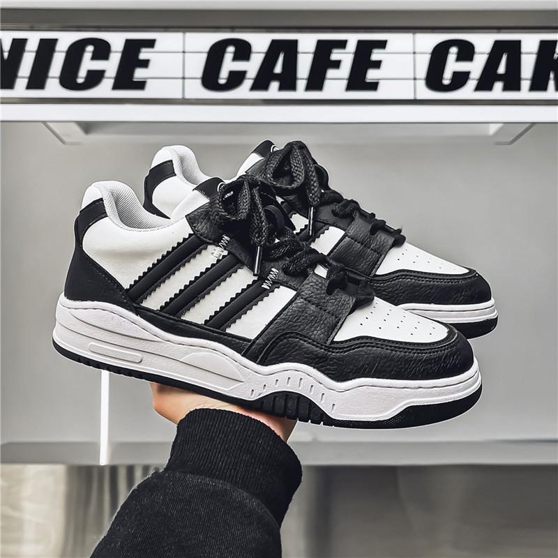 Moda pentru bărbați Pantofi de skateboard ocazional de jos pentru băieți Pantofi comozi Studenți de sex masculin Trend Talpă moale Clasic Respirabil Sală de sport Anti-alunecare