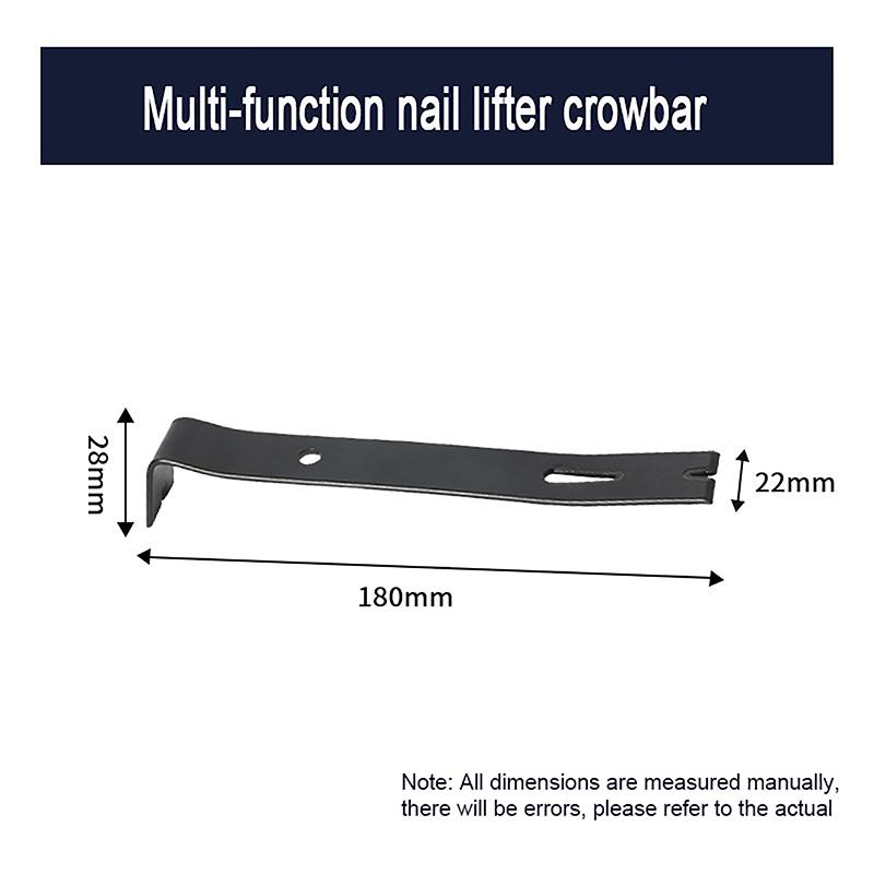 Instrument cu rangă de mână Dispozitiv de îndepărtare a capselor multifuncțional Tractor de unghii Bară de levier pentru tăierea decorațiunii ferestrelor de lucru