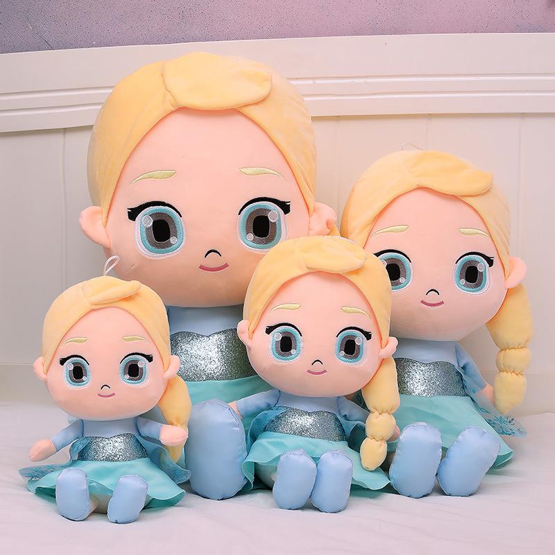 Plush Toys Anna Girl Birthday Gift Doll Wholesale Elsa Princess Doll Skin Case
