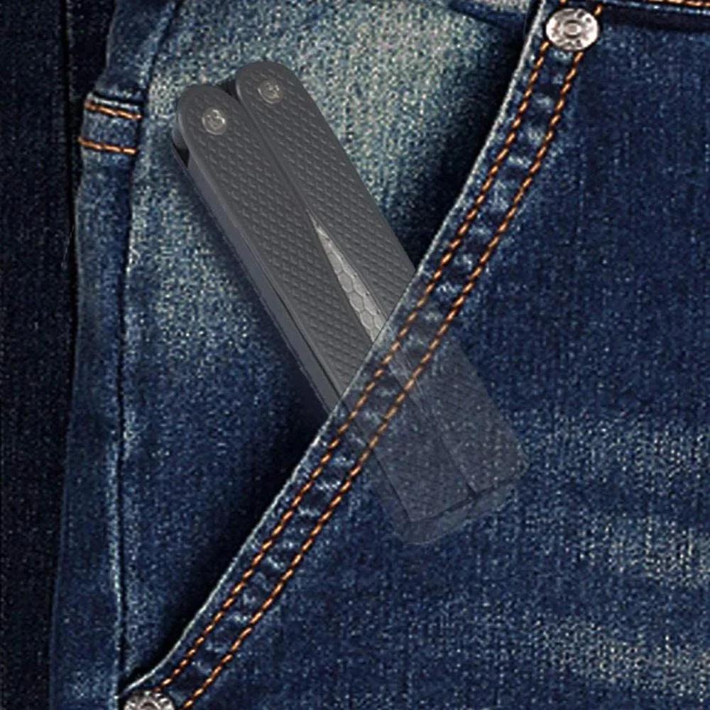 1PCS Portable Folding Pocket Knife Sharpener, Portable Double Sided Diamond Sharpening Stone Outdoor Sharpening Whetstone